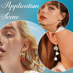 201 фурнитура для сережек-гвоздиков из нержавеющей стали STAS-BBC0007-17