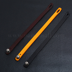 1 шт. панк ретро этнический стиль кожаный браслет ручной работы пара литературный ремешок на руку для мужчин BJEW-CL0001-02C