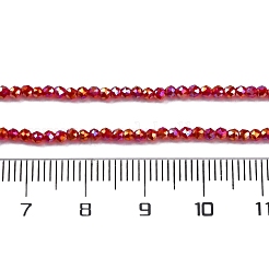 Прозрачные стеклянные бусины гальваническим пряди EGLA-H107-01A-AB03