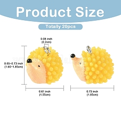 20 шт. подвески из непрозрачной смолы с осенней тематикой&nbsp;RESI-YW0005-34