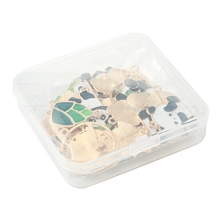 36 шт. 9 подвески из сплава и эмали в стиле панды&nbsp;ENAM-FS0002-31