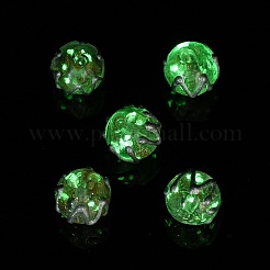 Светящиеся бусины лэмпворк из золота и песка ручной работы LAMP-V001-02