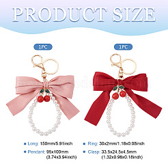 2 шт. 2-цветные брелки из полиэстера&nbsp;KEYC-TA0001-52A