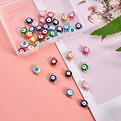 40 шт. 10-цветное вакуумное покрытие PVD из нержавеющей стали 304 эмалированные звенья/соединители&nbsp;STAS-SZ0001-50