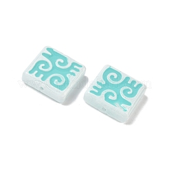 Окрашенные и запеченные стеклянные бусины LAMP-D004-03D