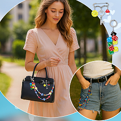 2 шт. круглые акриловые бусины в форме сердца&nbsp;HJEW-PH02201