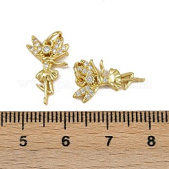 Латунные микро проложить кубического циркония подвески KK-I358-029G