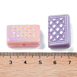 Переливающиеся акриловые бусины с УФ-покрытием&nbsp;X-MACR-D032-11