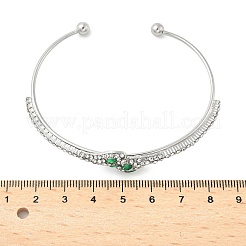 Браслеты-манжеты из сплава со стразами&nbsp;LS-BJEW-H206-03P