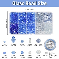 Наборы стеклянных бусин для гальванопластики своими руками&nbsp;DIY-YW0013-09