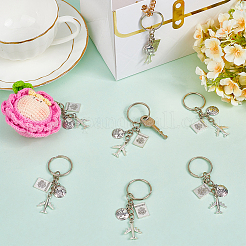 20шт брелок из сплава&nbsp;KEYC-SC0001-16A