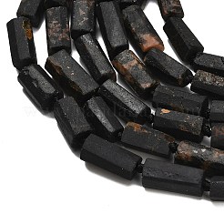 Натуральный черный турмалин бисер нитей G-F716-01-B01