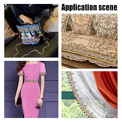 4.75~5 ярд филигранной кружевной отделки из полиэстера OCOR-GF0002-01