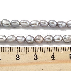 Бусы из натурального пресноводного жемчуга кеши&nbsp;PEAR-P062-25A