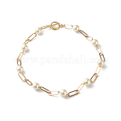 Стеклянные под жемчуг бисера ожерелья X1-NJEW-TA00005