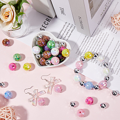 82шт УФ-покрытие непрозрачные акриловые бусины&nbsp;SACR-SC0001-46