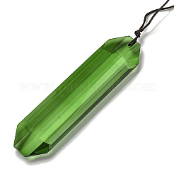 Стеклянные прямоугольные подвесные ловцы солнца HJEW-P018-C07