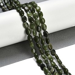 Окрашенные природные белый нефрит бисер пряди&nbsp;G-P553-C01-01