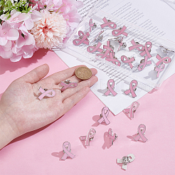 30 шт. эмалевые значки на ленте для информирования о СПИДе/раке груди JEWB-UN0001-07