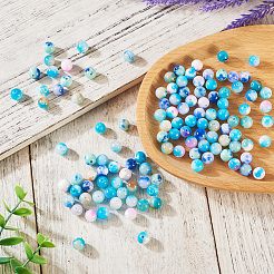 120 шт. 6-цветные бусины из натурального персидского нефрита G-TA0002-39