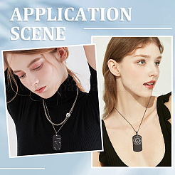 10 шт. штампованная пустая бирка из нержавеющей стали большие подвески FIND-SC0010-68