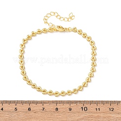 Браслеты из латунной цепочки для женщин&nbsp;BJEW-C140-12G