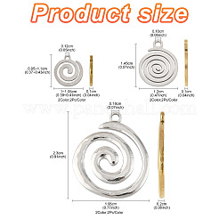 12 шт. 6 стиля подвески из нержавеющей стали 304&nbsp;STAS-FS0001-97