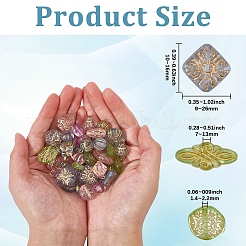 2 пакетик прозрачных акриловых бусин MACR-PA0001-17B