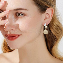 10 шт. круглая латунная фурнитура для ушей из латунного микропрозрачного кубического циркония&nbsp;KK-BBC0022-45