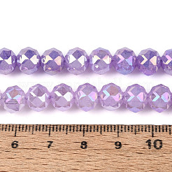 Антикоррозийные гальванические стеклянные бусины&nbsp;GLAA-N064-8mm-08