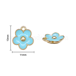 20 шт. 10 цвета позолоченные эмалевые подвески из сплава&nbsp;ENAM-CJ0001-65