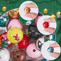 12 цвет непрозрачных акриловых бусин&nbsp;OACR-SC0001-88