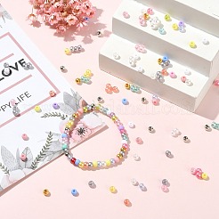 800шт 8 цвета непрозрачные акриловые бусины&nbsp;OACR-CJ0002-61