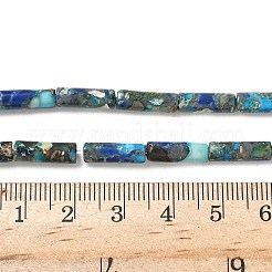 Собранные синтетические бирюзовые и имперские нитки из бисера яшмы G-D0006-A01