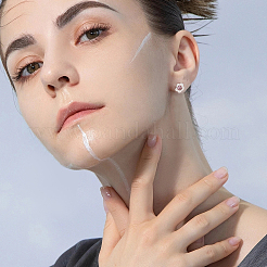 40 шт. 4 стиля сережек-гвоздиков из нержавеющей стали 304&nbsp;STAS-DC0007-37