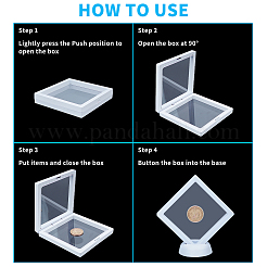 Полиэтиленовый (pe) 3d держатель дисплея с плавающей рамкой ODIS-FH0001-02A-02