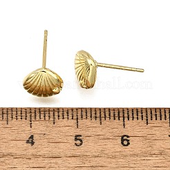 Латунь серьги EJEW-H157-01G-03