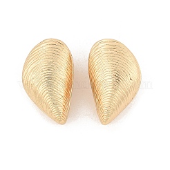 Латунь обруч серьги для женщин EJEW-U041-06G