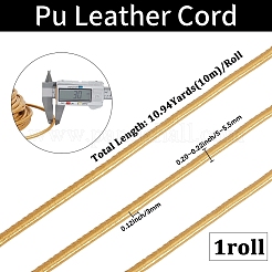 Плоский шнур из искусственной кожи длиной 10 м.&nbsp;WL-GF0001-33B