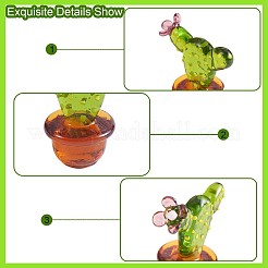 Фигурки кактусов ручной работы из дутого стекла&nbsp;JX536A