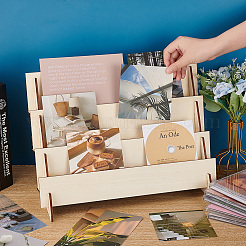 3-уровневый сборный деревянный органайзер для витрины ODIS-WH0002-84