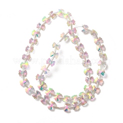 Гальванические стеклянные бусины&nbsp;EGLA-F163-01-FR03