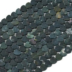 Природные моховой агат бисер нитей G-A272-A01-12