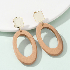 Серьги-гвоздики из нержавеющей стали 304 с эмалью&nbsp;EJEW-Z089-33G