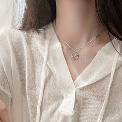 Сплав хрустальное кольцо со стразами и подвеской в виде созвездия FS-WG797BF-02