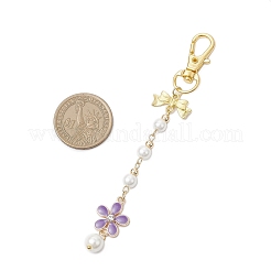 3 шт. 3-х цветная эмалевая подвеска в виде цветка HJEW-JM03673