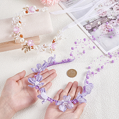 1 шт. резинки для волос с искусственным жемчугом&nbsp;OHAR-NB0001-33B