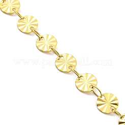 Ионное покрытие (ip) 304 нержавеющая сталь плоские круглые звенья цепи ожерелья&nbsp;LS-NJEW-P285-07G