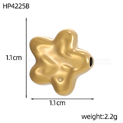 Бусинки из кованой нержавеющей стали 304&nbsp;STAS-OY012-12G