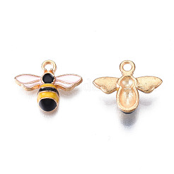 Подвески из эмалевого сплава с покрытием из легкого золота&nbsp;LS-X-ENAM-R136-49